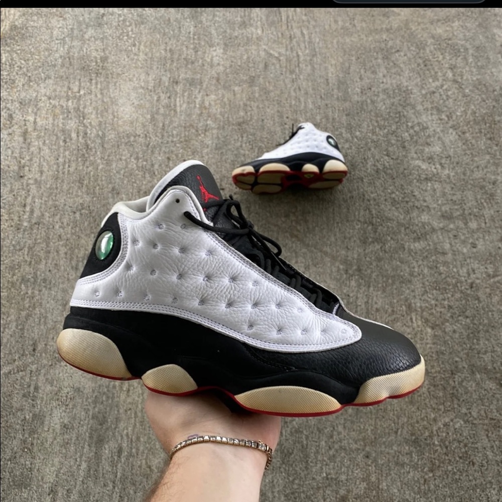 Jordan 13 he got game size 9